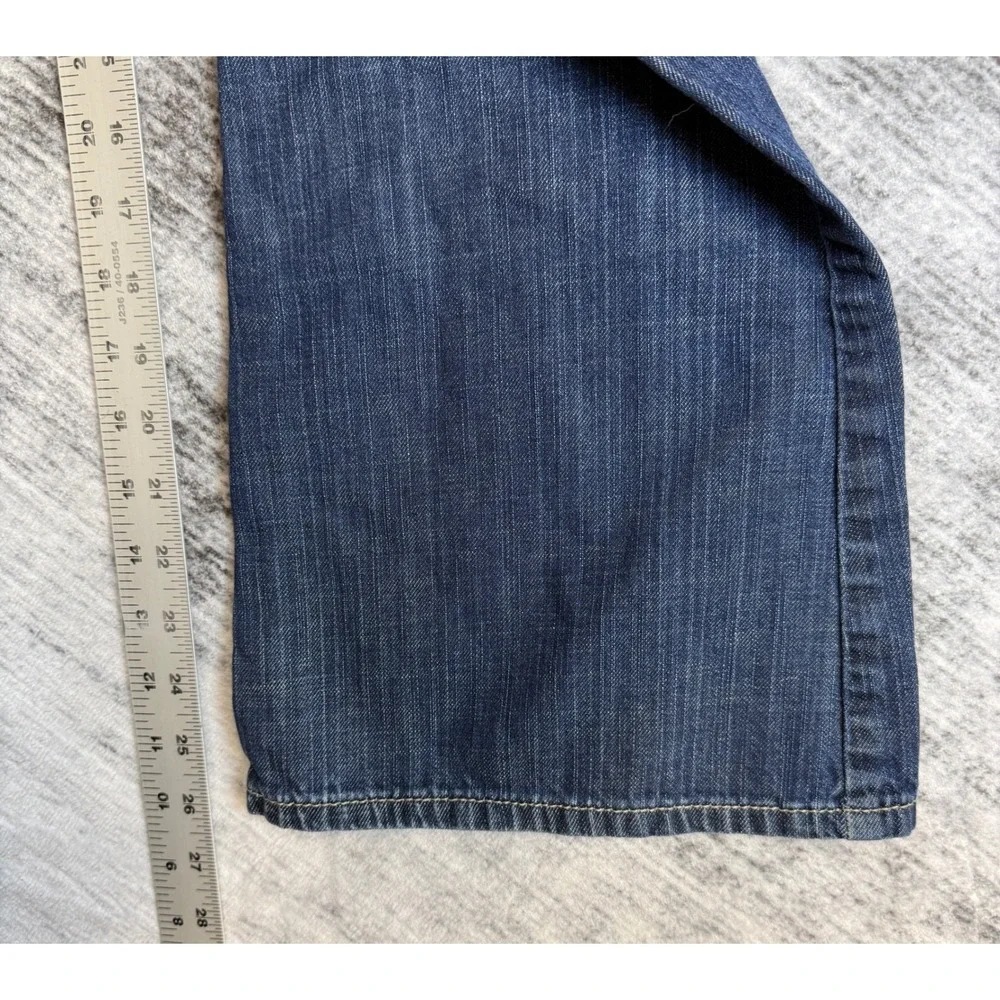 Gap Kids 1969 Dark Wash Flare Leg Jeans Slim Fit‎ Size 12 Adjustable Waist HOL07